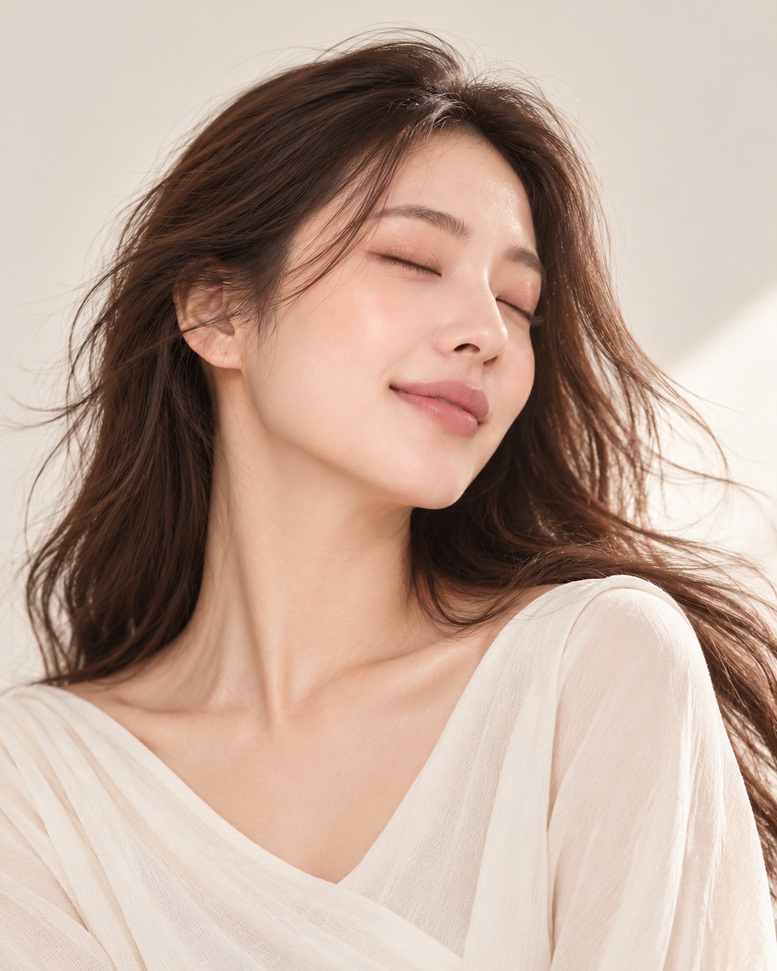 用于 AI 体验预告的概念人像,并非 AI 试妆效果